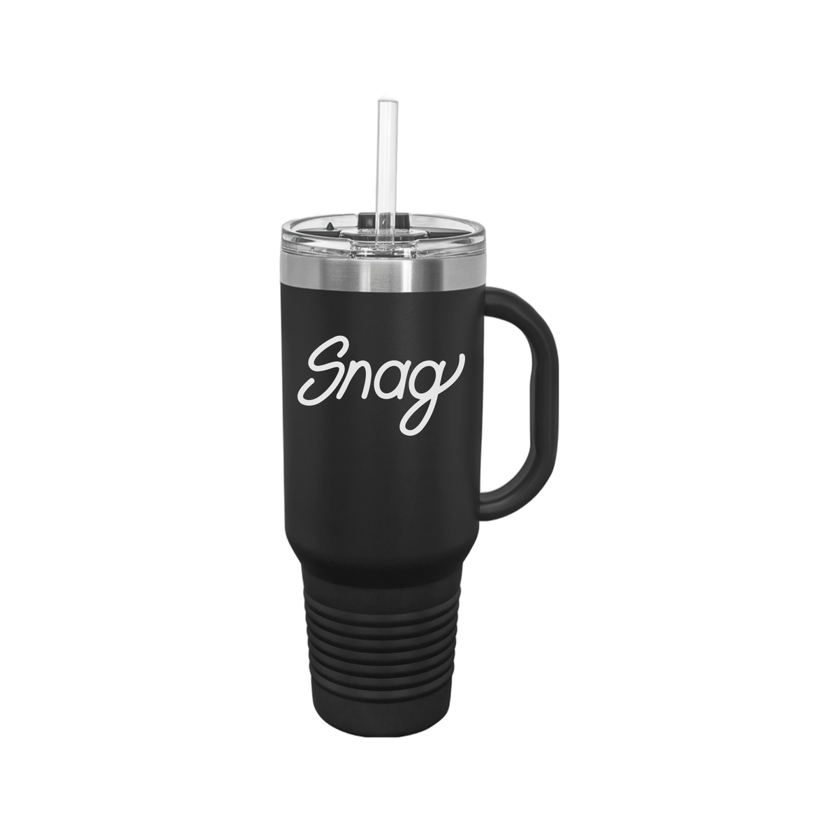 snagdelivery-travel-mug-40oz-uv-drinkwarefront-40ozTravelMug-black-flat-front