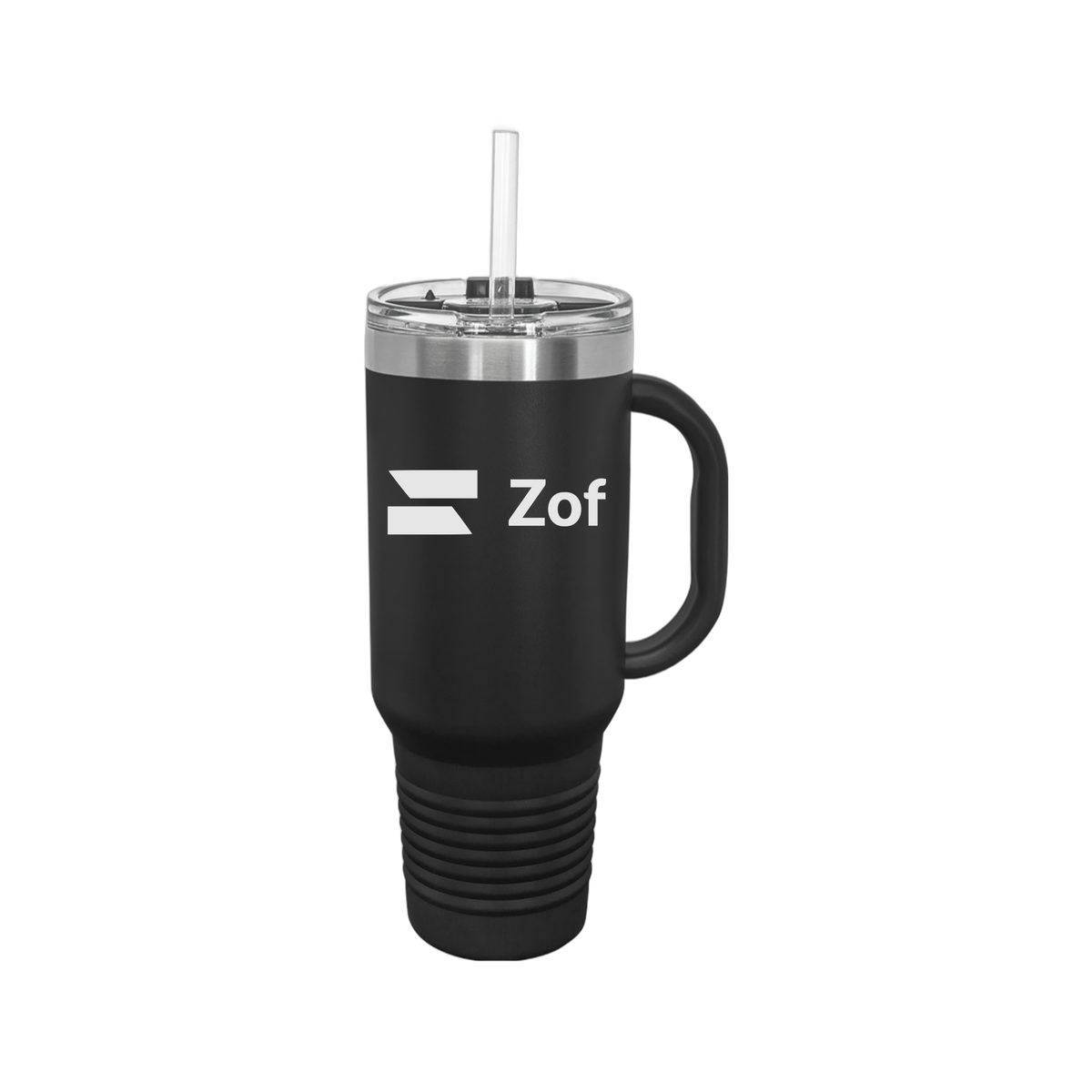 zof-travel-mug-40oz-uv-drinkwarefront-40ozTravelMug-black-flat-front