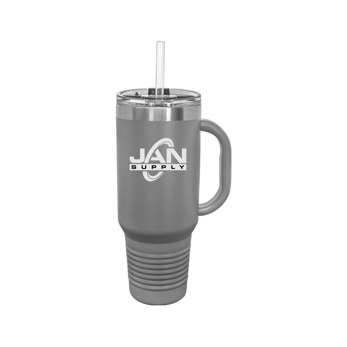 jan-pro-travel-mug-40oz-uv-drinkwarefront-40ozTravelMug-darkgray-flat-front