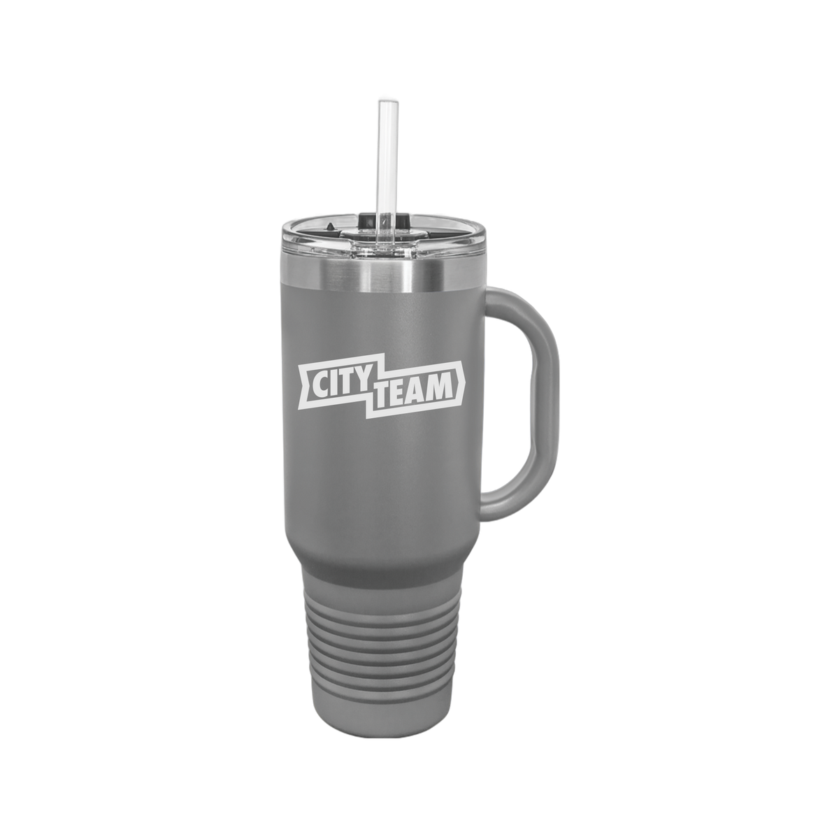 cityteam-travel-mug-40oz-uv-drinkwarefront-40ozTravelMug-darkgray-flat-front