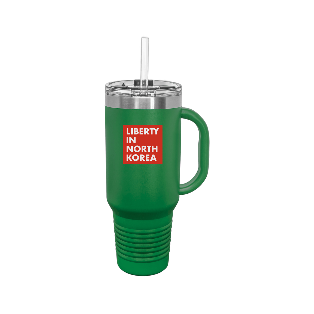 libertyinnorthkorea-travel-mug-40oz-uv-drinkwarefront-40ozTravelMug-green-flat-front