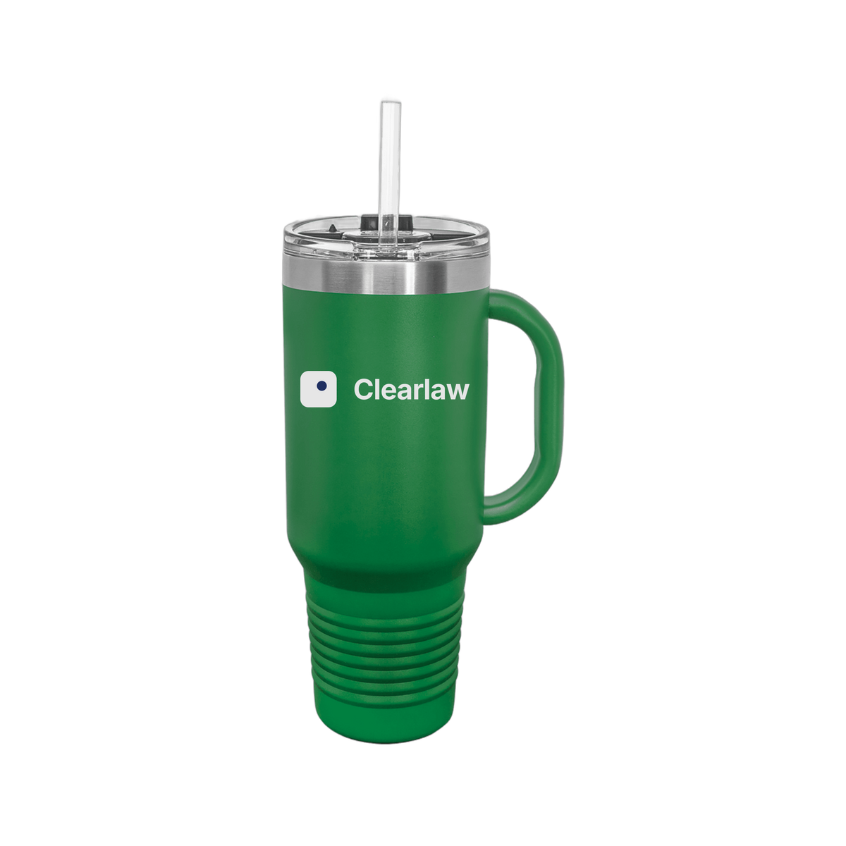 clearlaw-travel-mug-40oz-uv-drinkwarefront-40ozTravelMug-green-flat-front