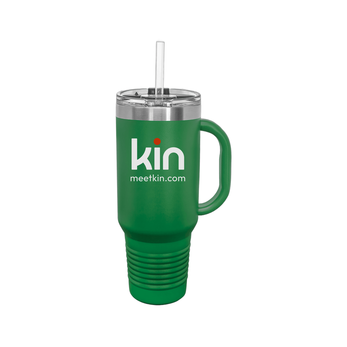 kin-travel-mug-40oz-uv-drinkwarefront-40ozTravelMug-green-flat-front
