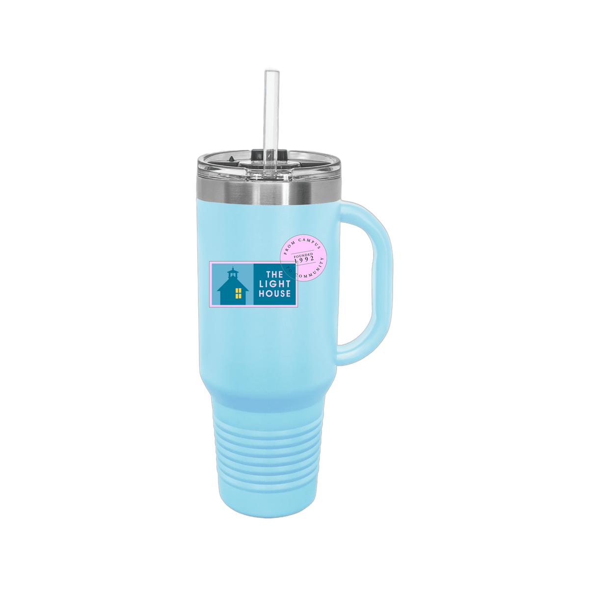 lhcampus-travel-mug-40oz-uv-drinkwarefront-40ozTravelMug-lightblue-flat-front