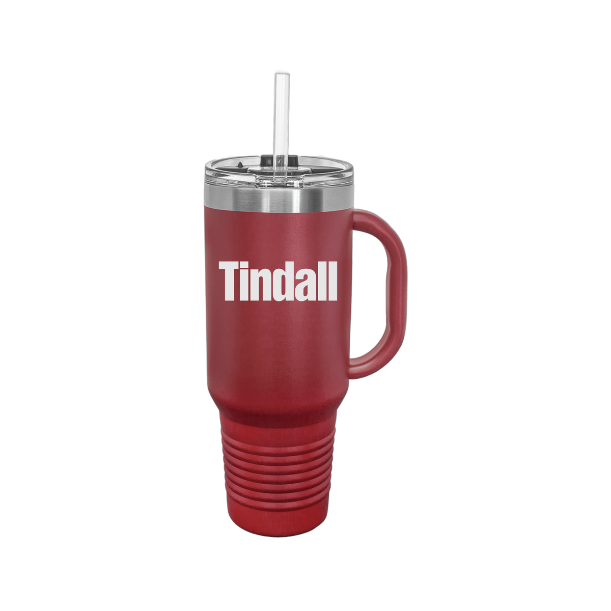 tindallcorp-travel-mug-40oz-uv-drinkwarefront-40ozTravelMug-maroon-flat-front