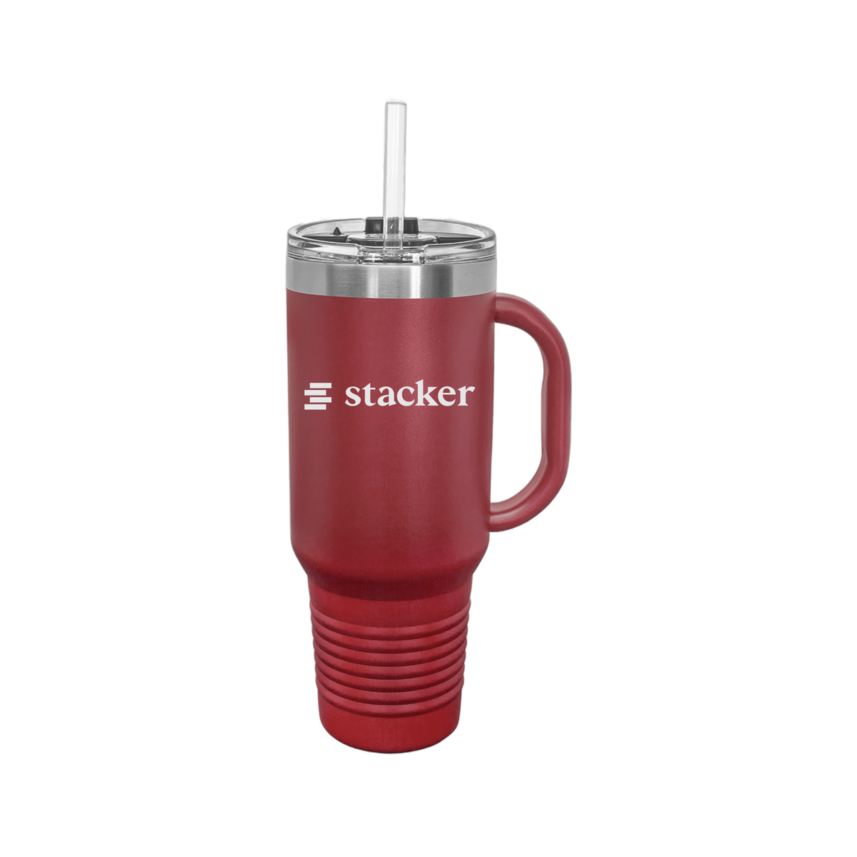 stacker-travel-mug-40oz-uv-drinkwarefront-40ozTravelMug-maroon-flat-front