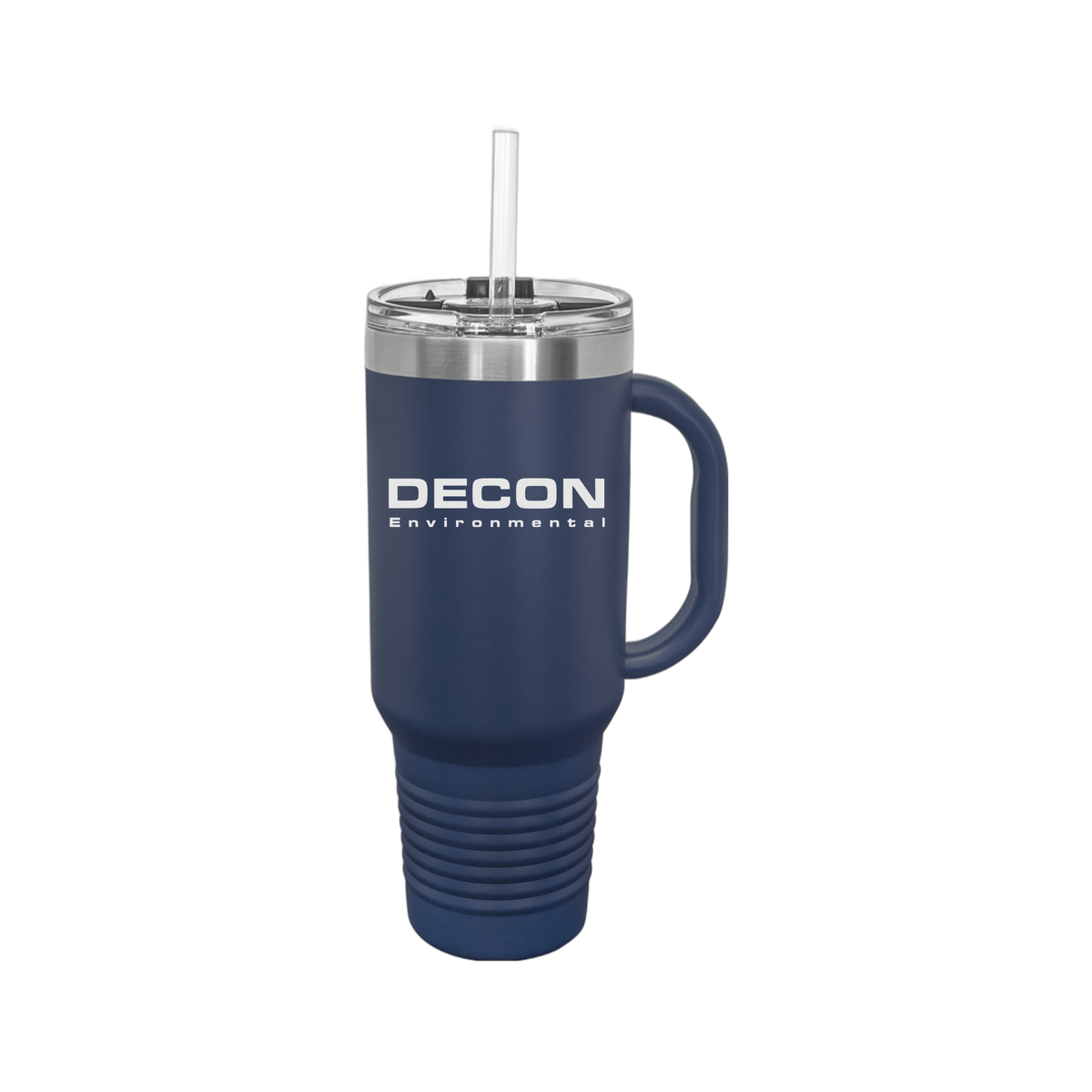 decon-travel-mug-40oz-uv-drinkwarefront-40ozTravelMug-navyblue-flat-front