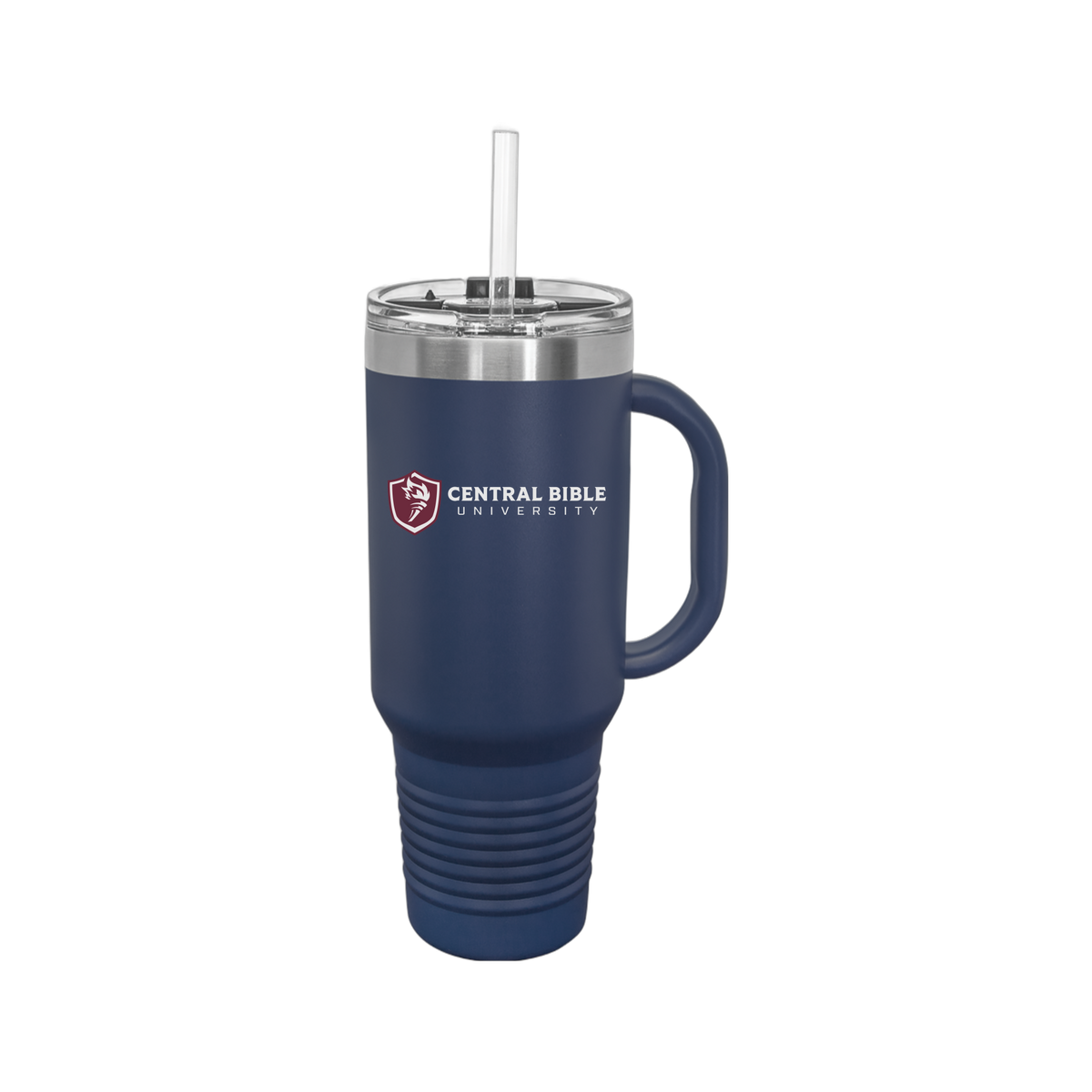 centralbible-travel-mug-40oz-uv-drinkwarefront-40ozTravelMug-navyblue-flat-front