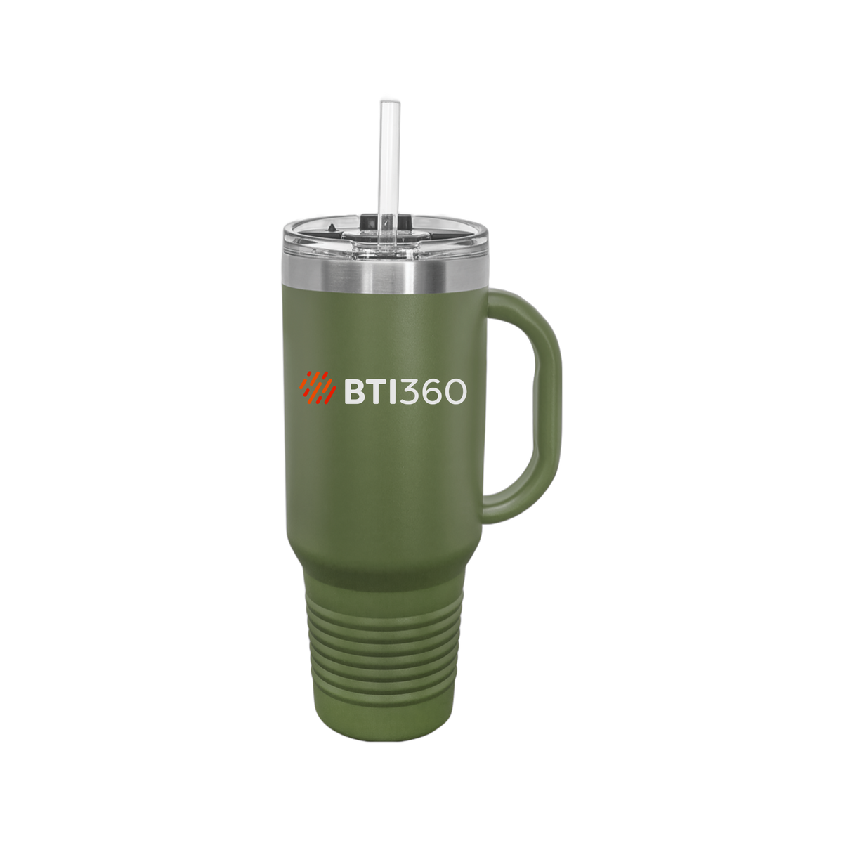 bti360-travel-mug-40oz-uv-drinkwarefront-40ozTravelMug-olivegreen-flat-front