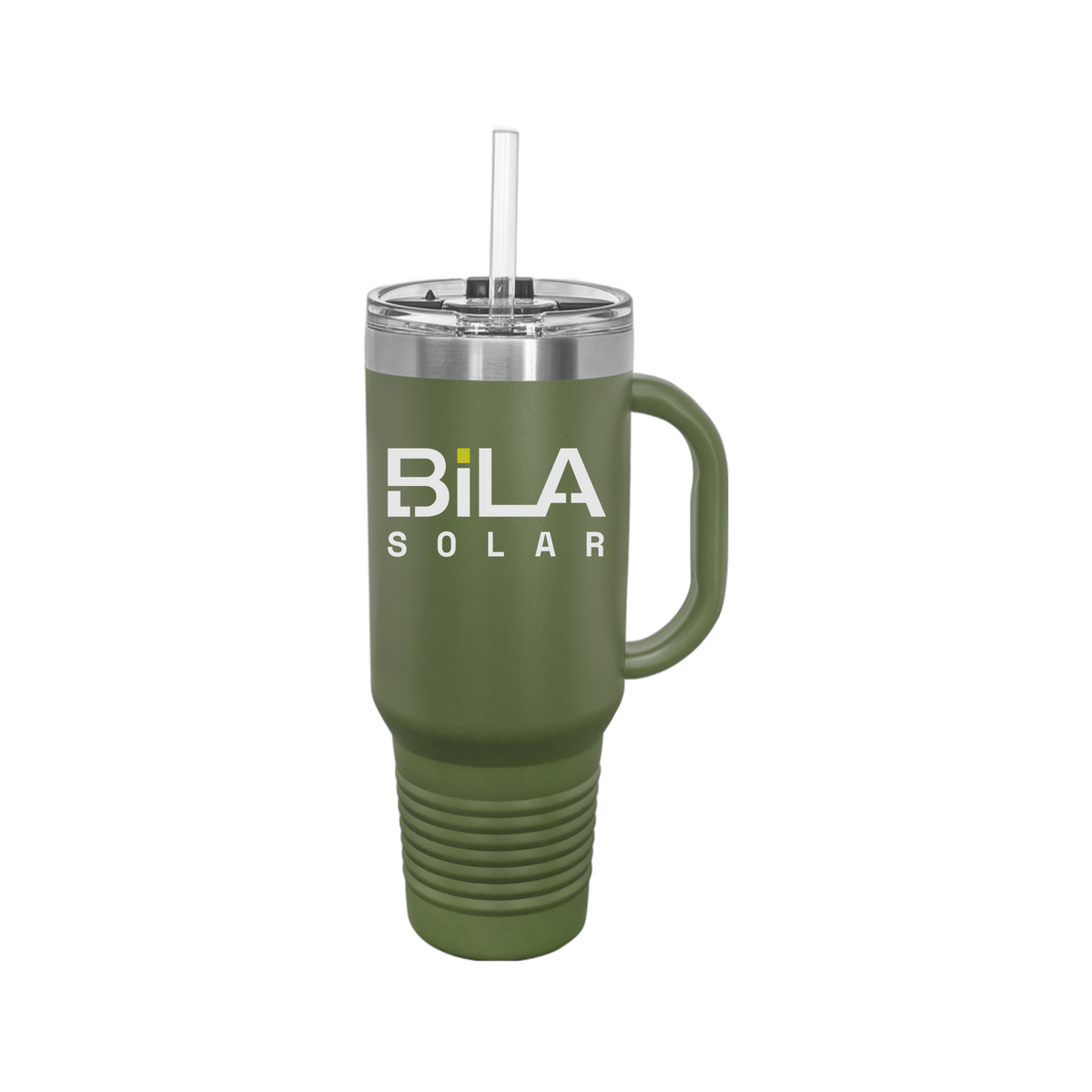 bilasolar-travel-mug-40oz-uv-drinkwarefront-40ozTravelMug-olivegreen-flat-front