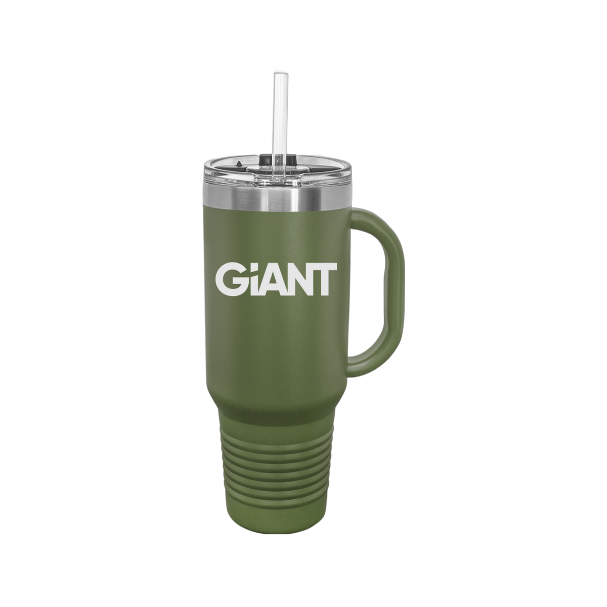 giantworldwide-travel-mug-40oz-uv-drinkwarefront-40ozTravelMug-olivegreen-flat-front