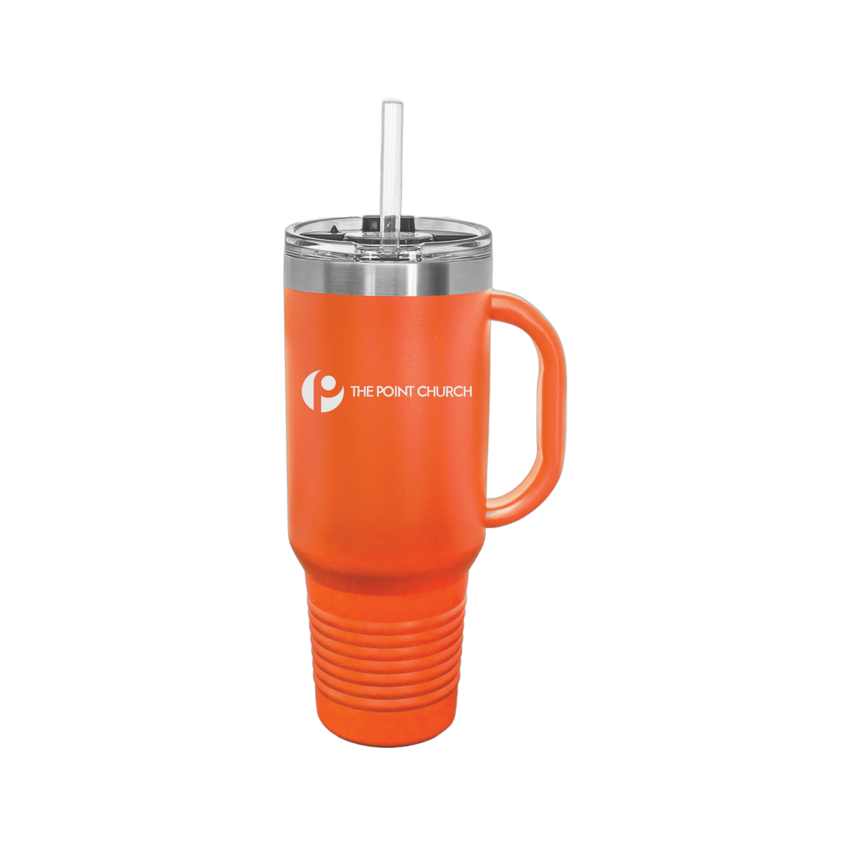 thepointva-travel-mug-40oz-uv-drinkwarefront-40ozTravelMug-orange-flat-front
