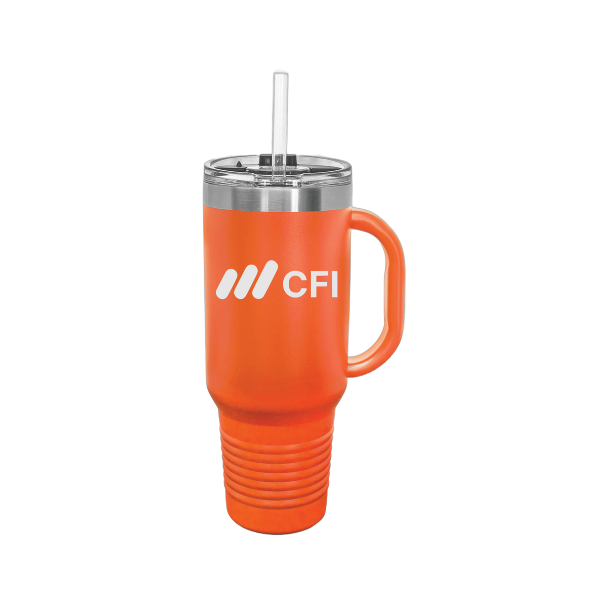 corporatefinanceinstitute-travel-mug-40oz-uv-drinkwarefront-40ozTravelMug-orange-flat-front