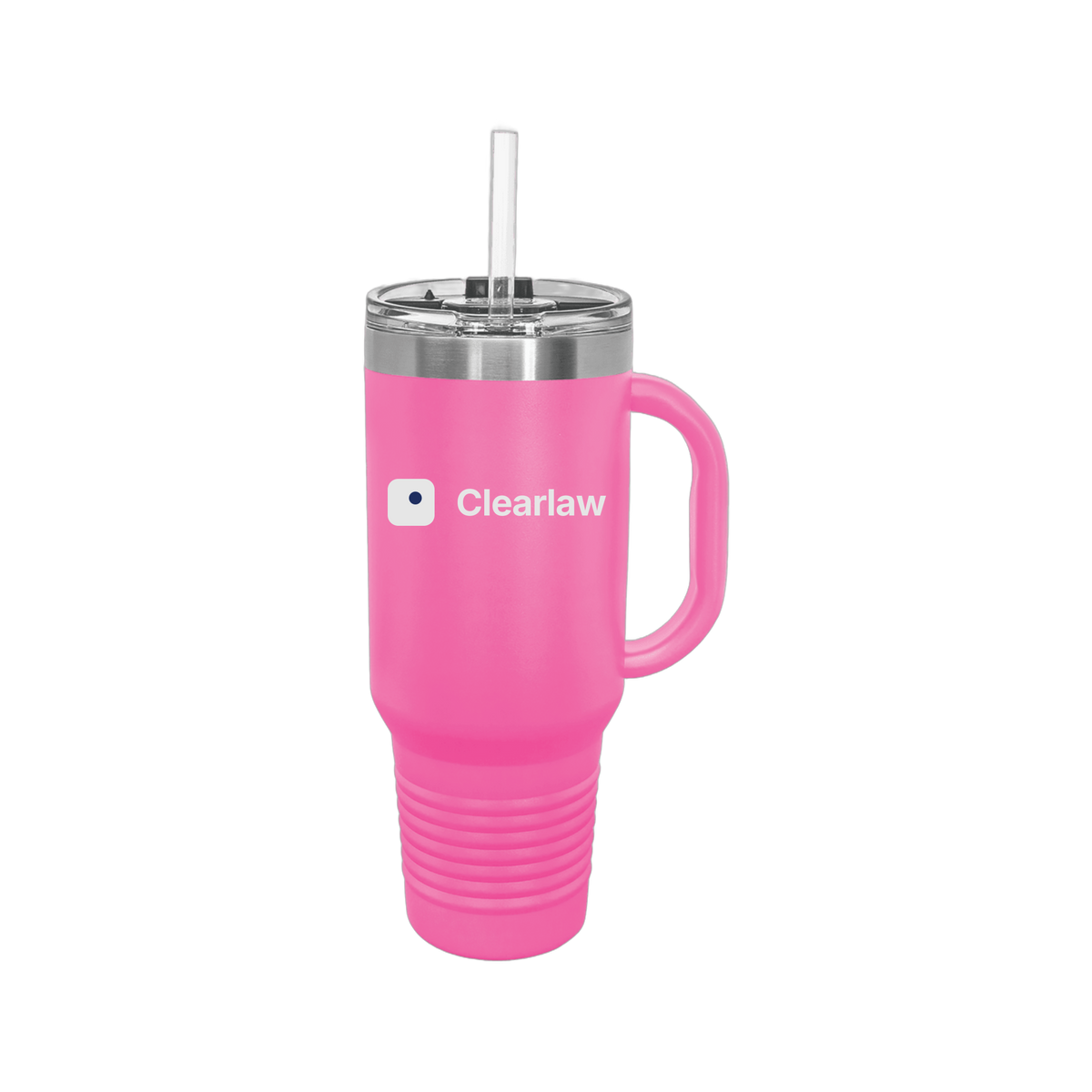 clearlaw-travel-mug-40oz-uv-drinkwarefront-40ozTravelMug-pink-flat-front