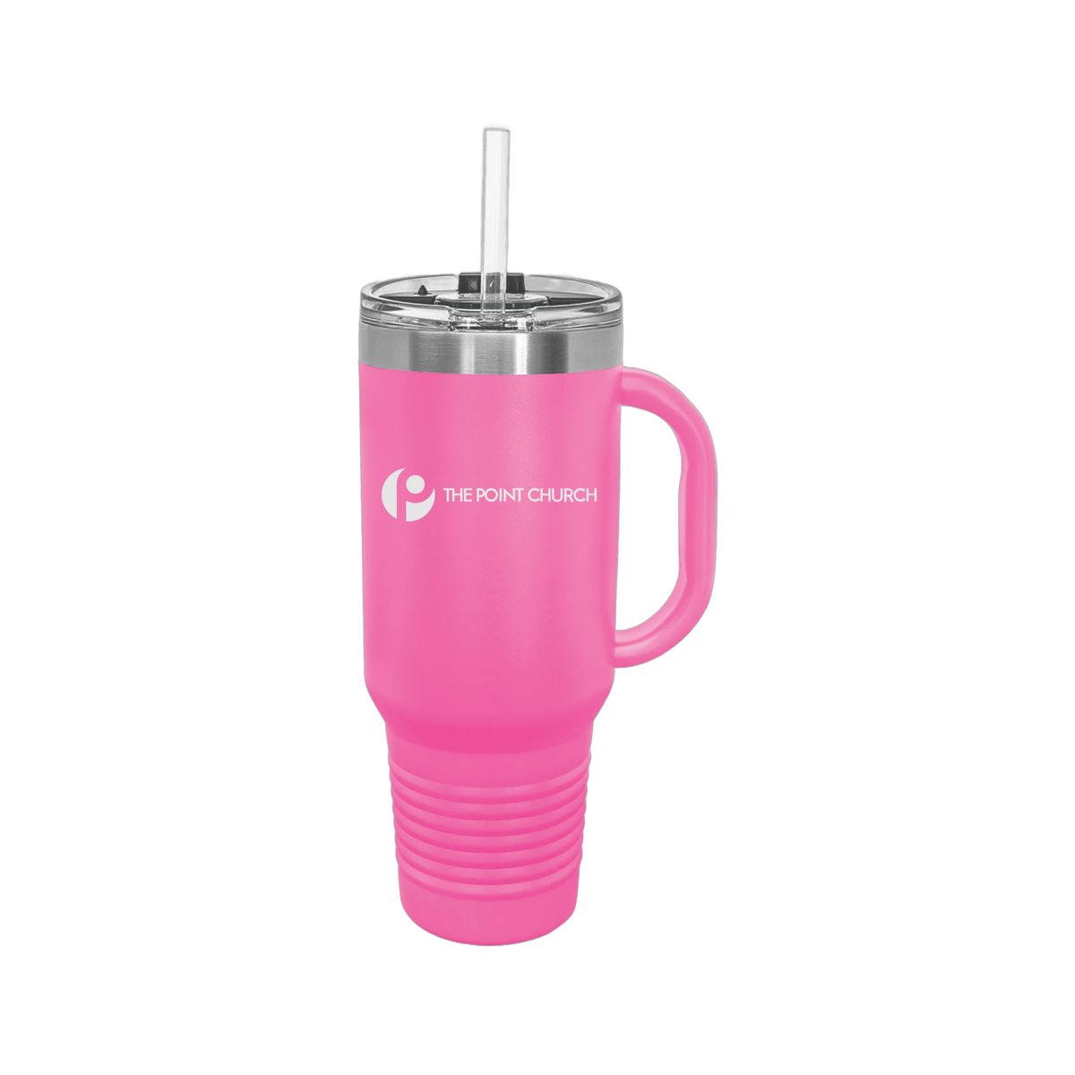thepointva-travel-mug-40oz-uv-drinkwarefront-40ozTravelMug-pink-flat-front