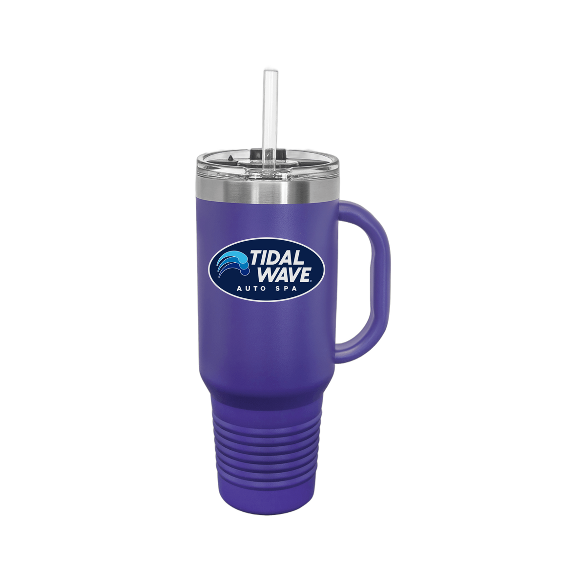 tidalwaveautospa-travel-mug-40oz-uv-drinkwarefront-40ozTravelMug-purple-flat-front