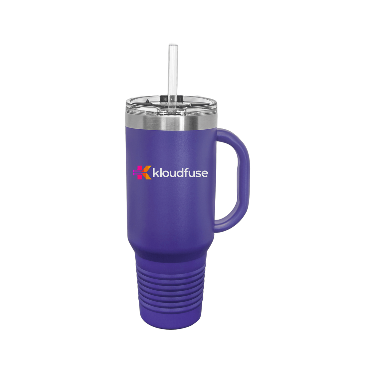kloudfuse-travel-mug-40oz-uv-drinkwarefront-40ozTravelMug-purple-flat-front