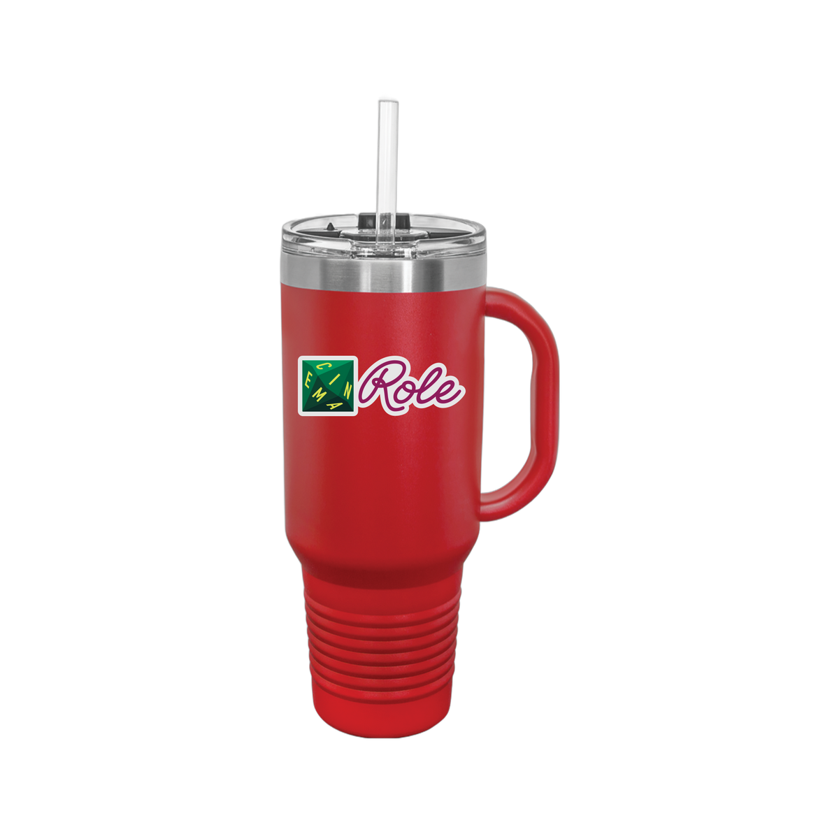 cinemarole-travel-mug-40oz-uv-drinkwarefront-40ozTravelMug-red-flat-front