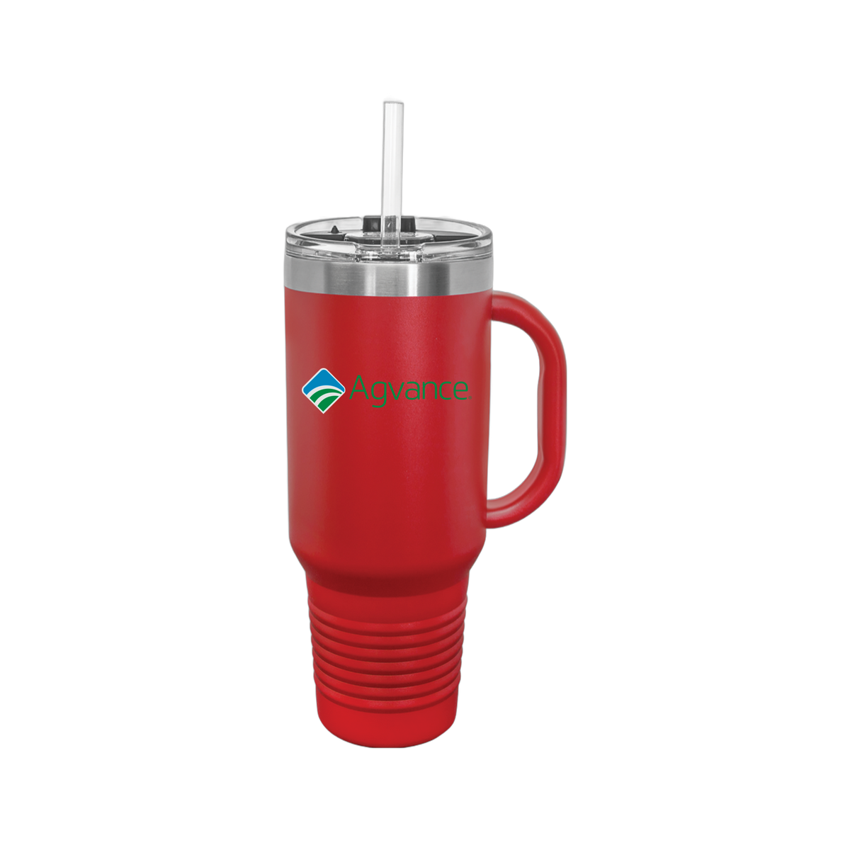 agvance-travel-mug-40oz-uv-drinkwarefront-40ozTravelMug-red-flat-front