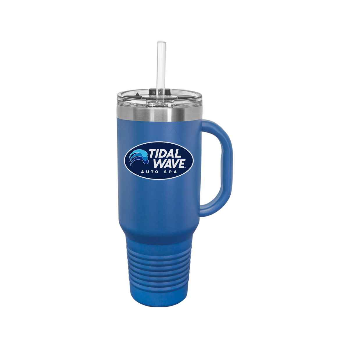 tidalwaveautospa-travel-mug-40oz-uv-drinkwarefront-40ozTravelMug-royalblue-flat-front