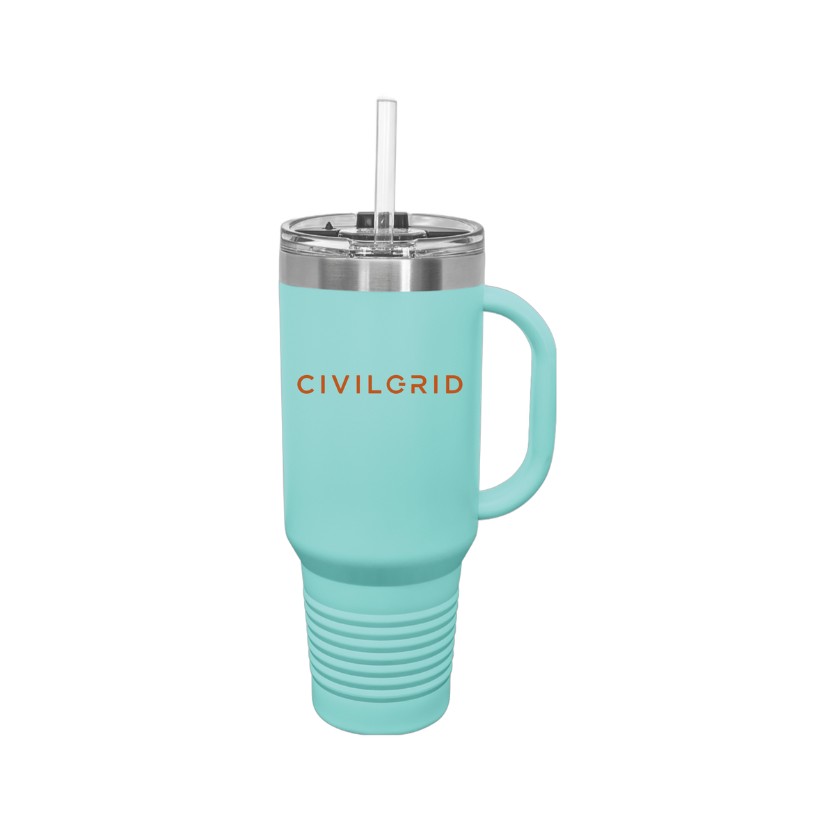 civilgrid-travel-mug-40oz-uv-drinkwarefront-40ozTravelMug-teal-flat-front