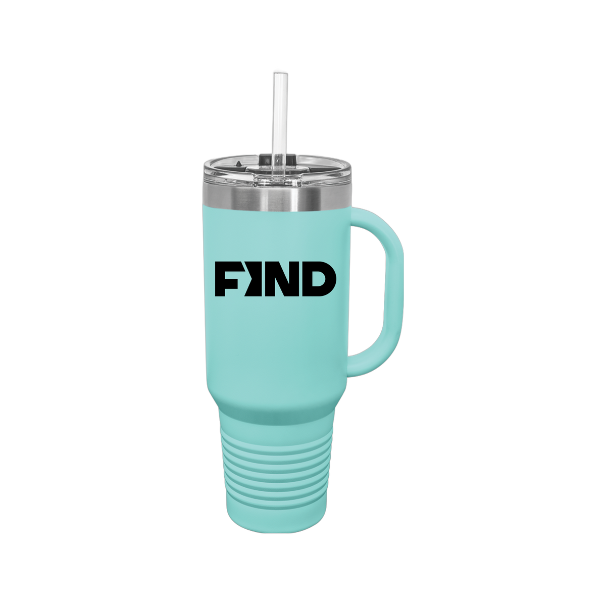 findrealestate-travel-mug-40oz-uv-drinkwarefront-40ozTravelMug-teal-flat-front