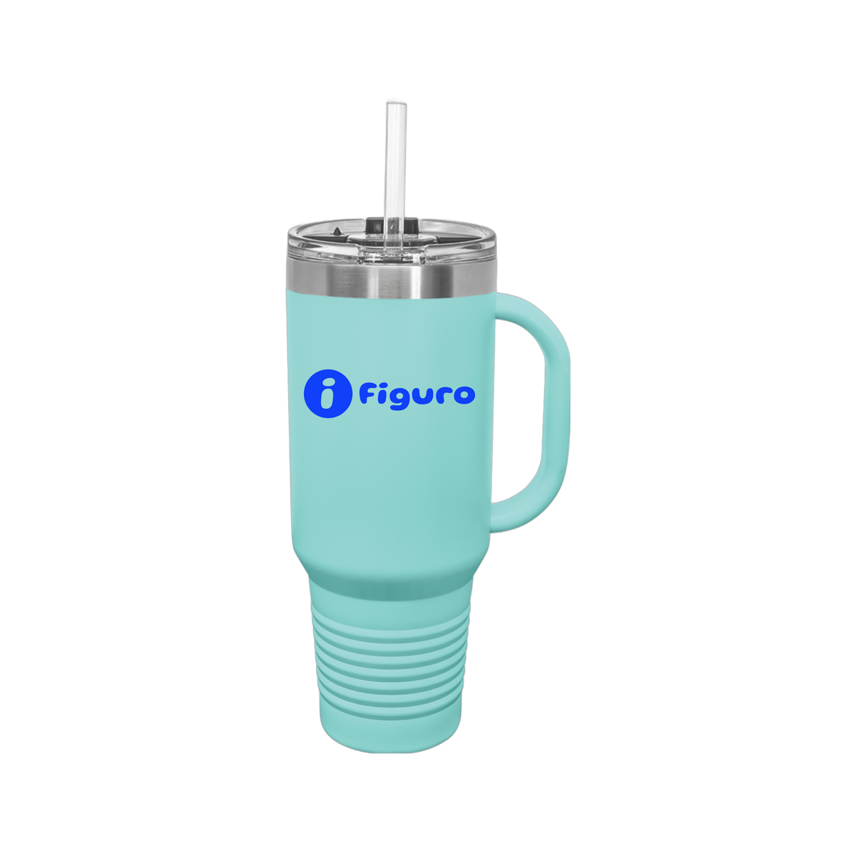 getfiguro-travel-mug-40oz-uv-drinkwarefront-40ozTravelMug-teal-flat-front