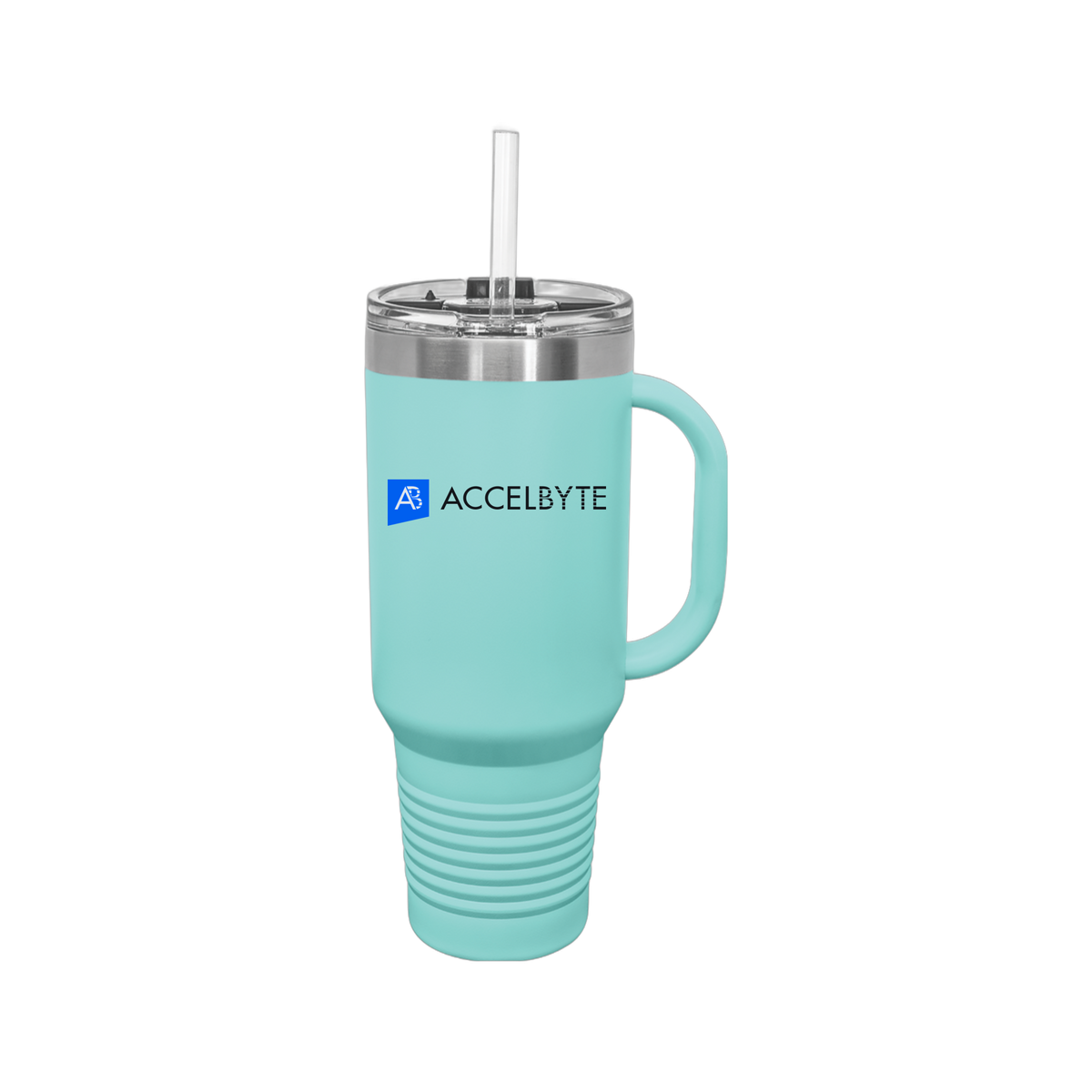 accelbyte-travel-mug-40oz-uv-drinkwarefront-40ozTravelMug-teal-flat-front