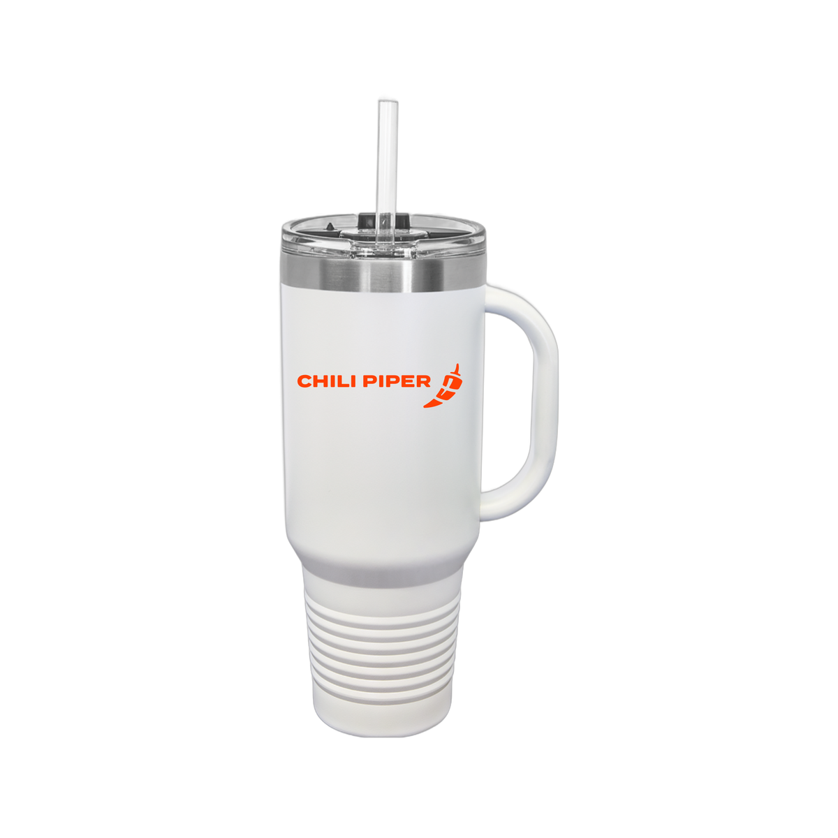 chilipiper-travel-mug-40oz-uv-drinkwarefront-40ozTravelMug-white-flat-front