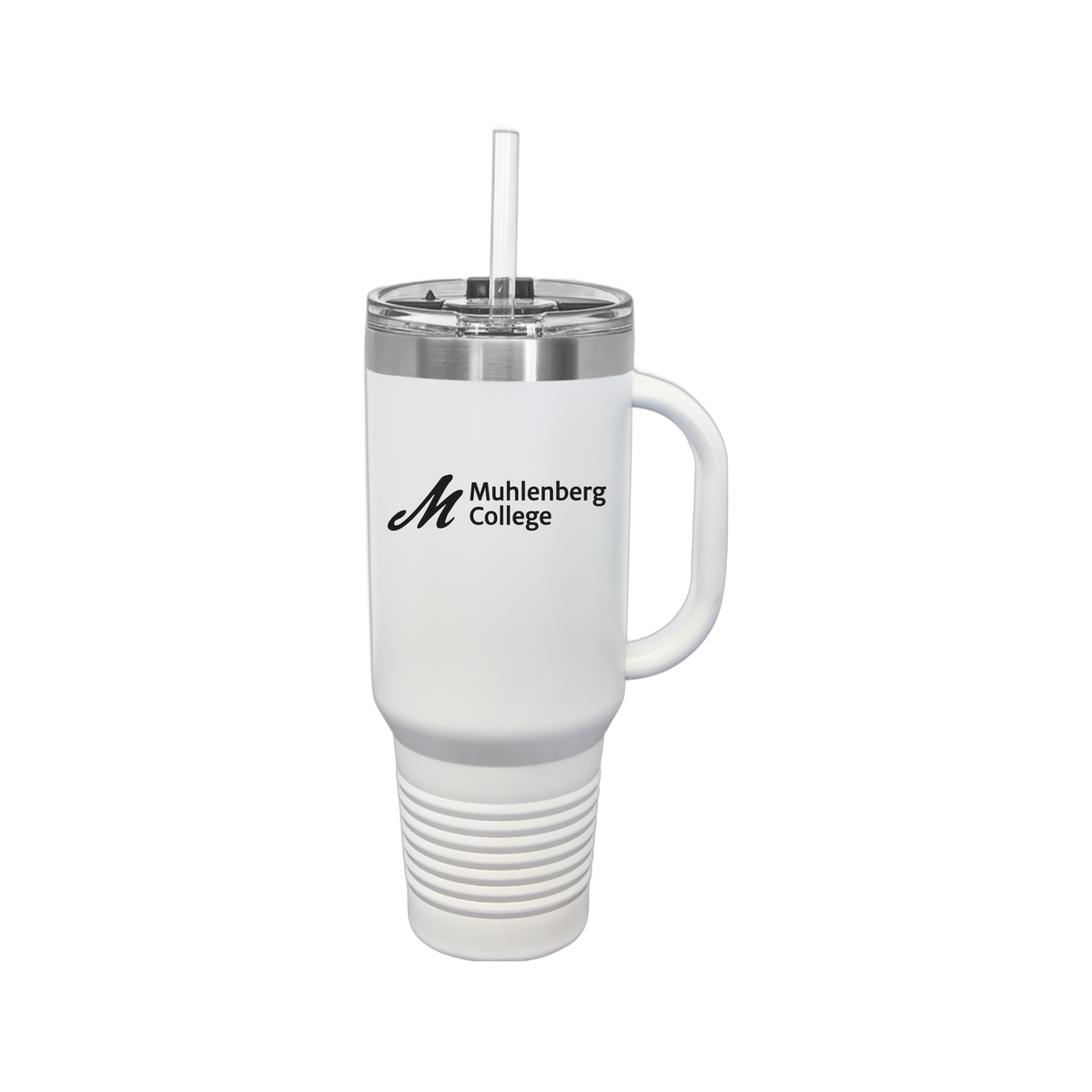 muhlenberg-travel-mug-40oz-uv-drinkwarefront-40ozTravelMug-white-flat-front