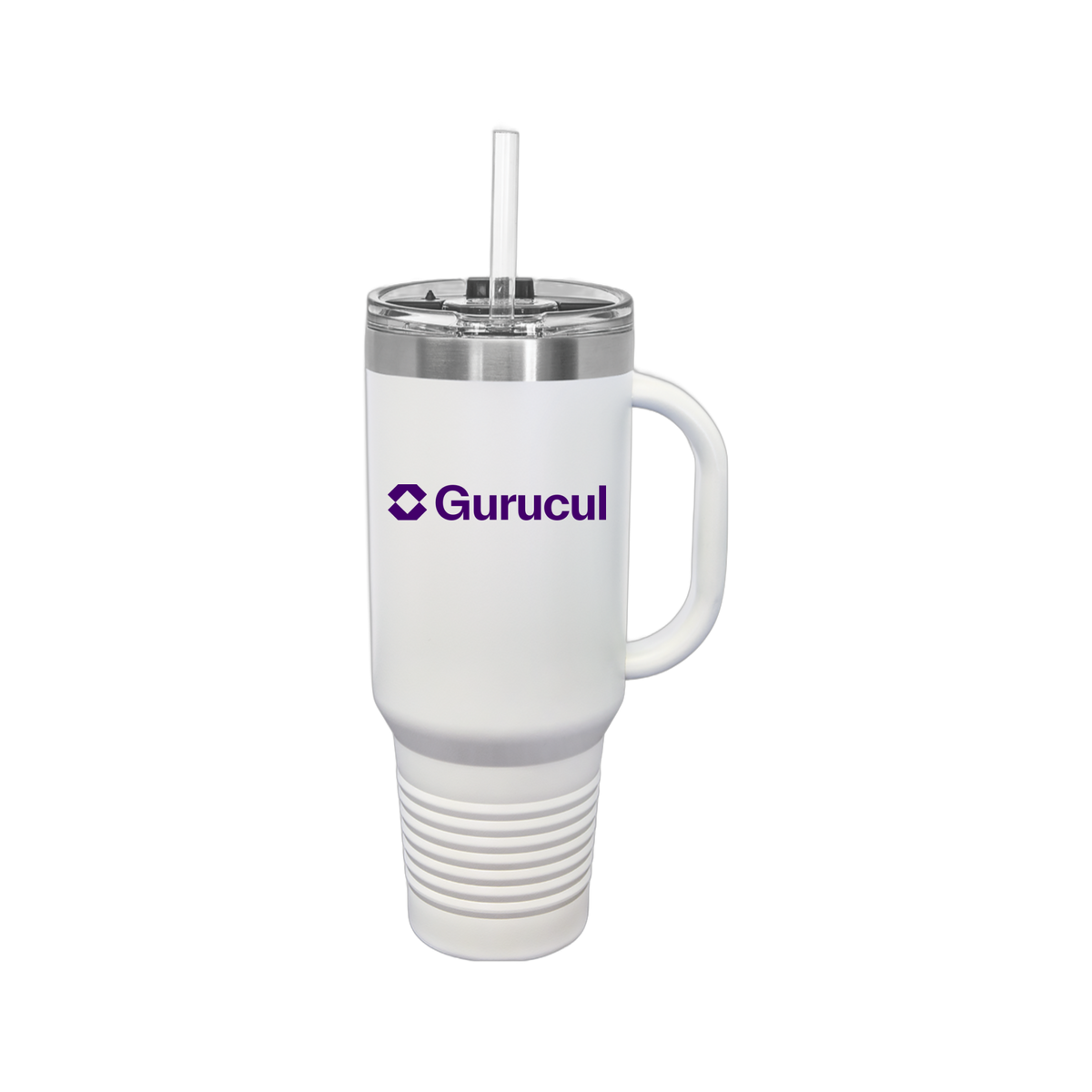 gurucul-travel-mug-40oz-uv-drinkwarefront-40ozTravelMug-white-flat-front