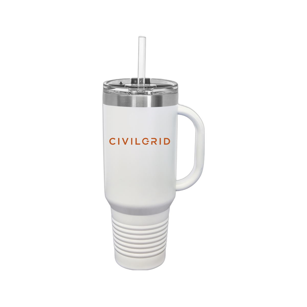civilgrid-travel-mug-40oz-uv-drinkwarefront-40ozTravelMug-white-flat-front