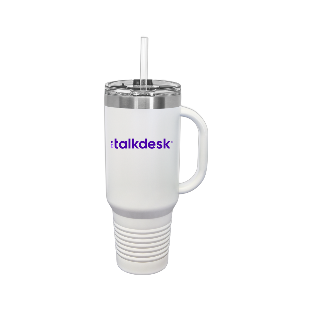 talkdesk-travel-mug-40oz-uv-drinkwarefront-40ozTravelMug-white-flat-front
