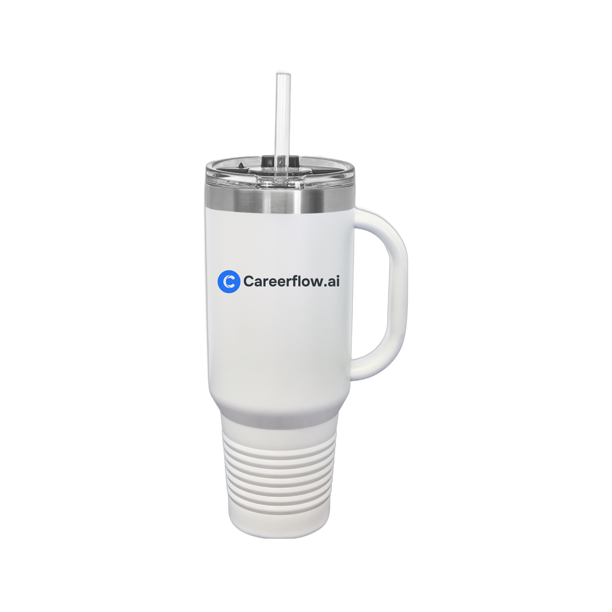 careerflow-travel-mug-40oz-uv-drinkwarefront-40ozTravelMug-white-flat-front