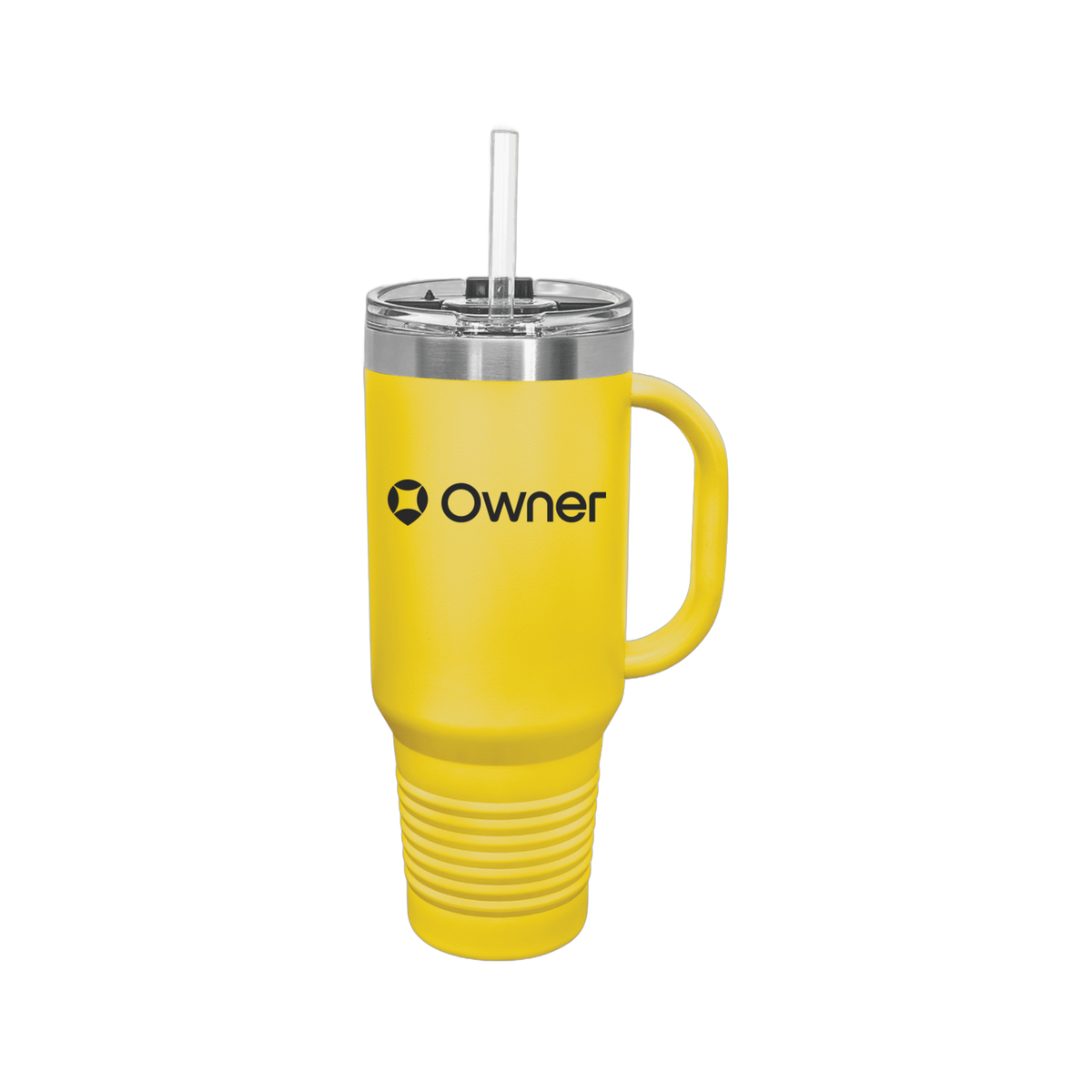 owner-travel-mug-40oz-uv-drinkwarefront-40ozTravelMug-yellow-flat-front