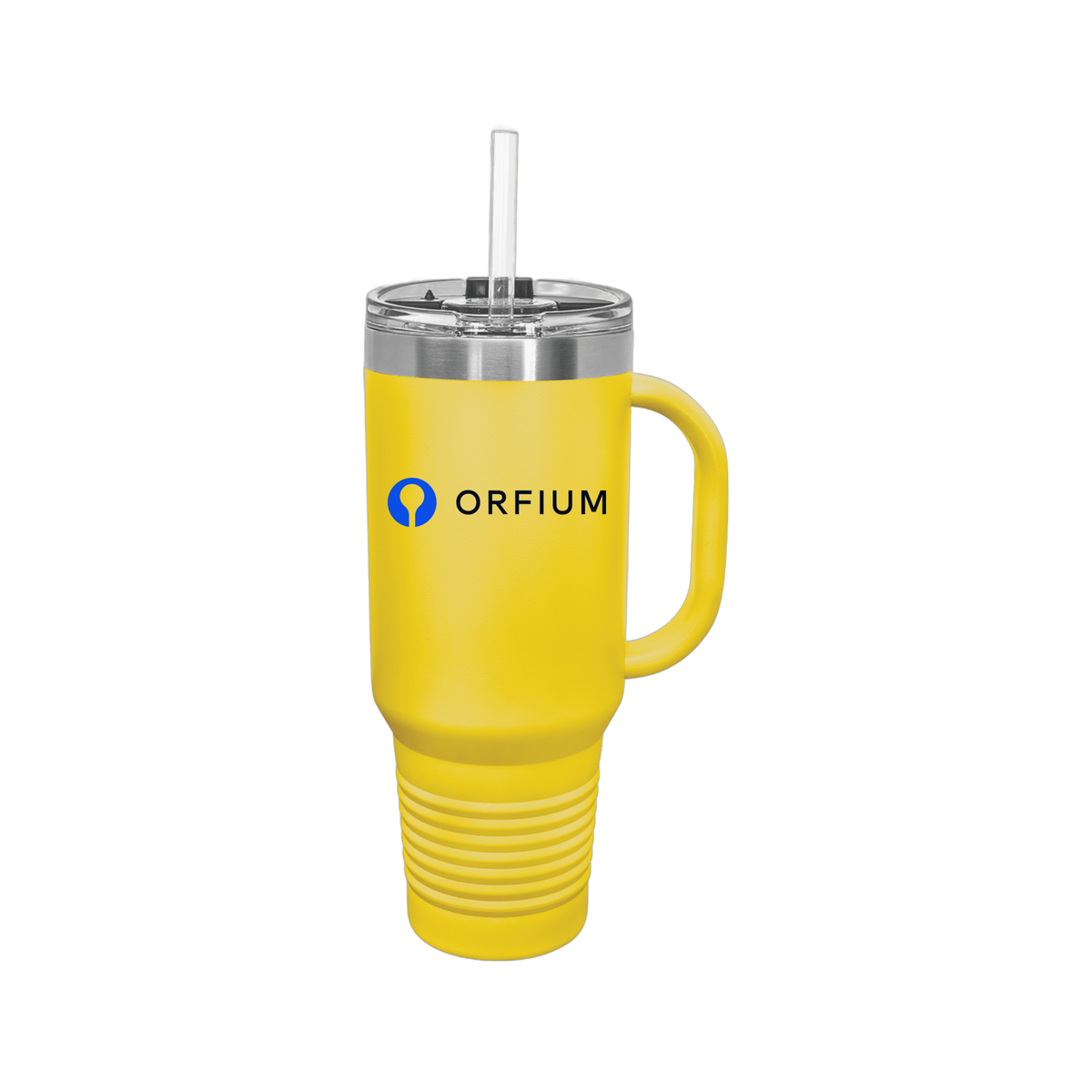 orfium-travel-mug-40oz-uv-drinkwarefront-40ozTravelMug-yellow-flat-front