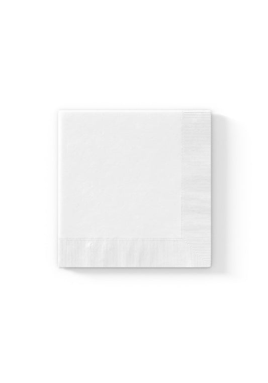White Coined Napkins