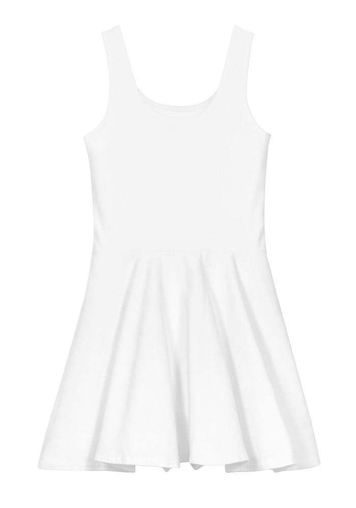 All-Over Print Cotton Skater Dress