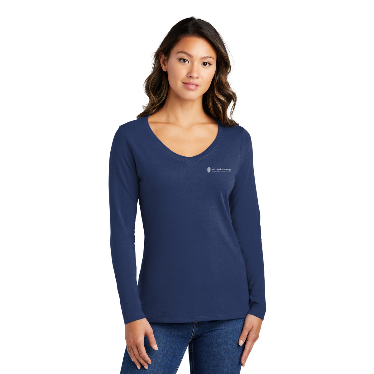 Women's Long Sleeve V-Neck Tee