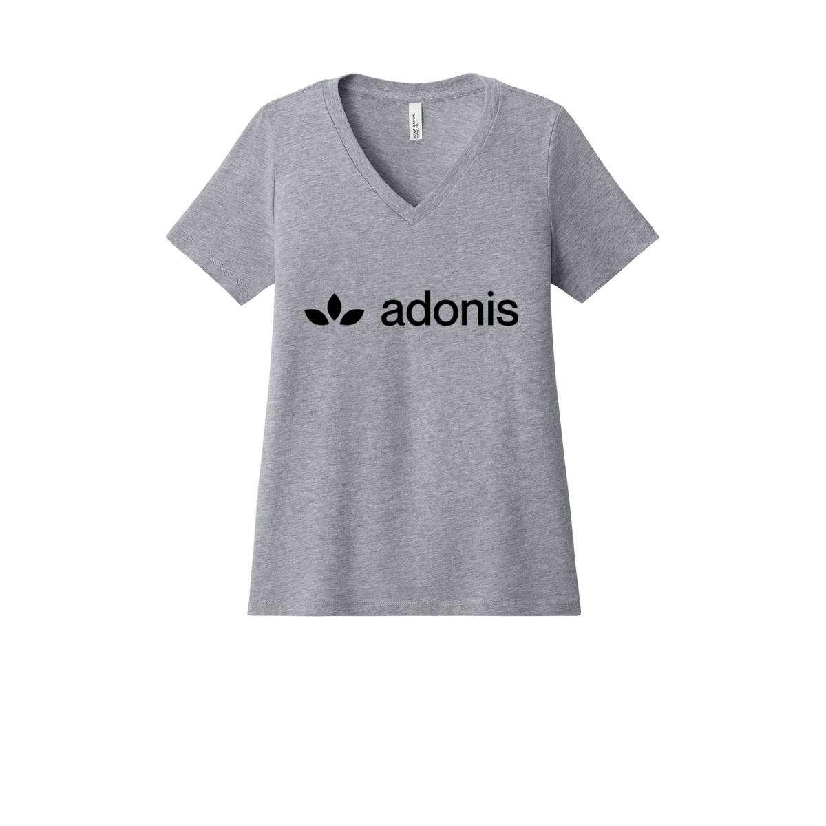 adonis-womens-relaxed-v-neck-tee-dtf-front-6405CVC-athleticheather-flat-front