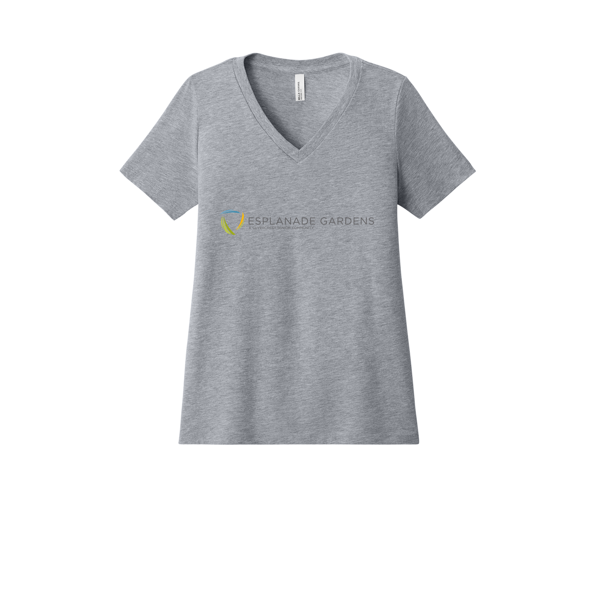 esplanadeseniorcampus-womens-relaxed-v-neck-tee-dtf-front-6405CVC-athleticheather-flat-front