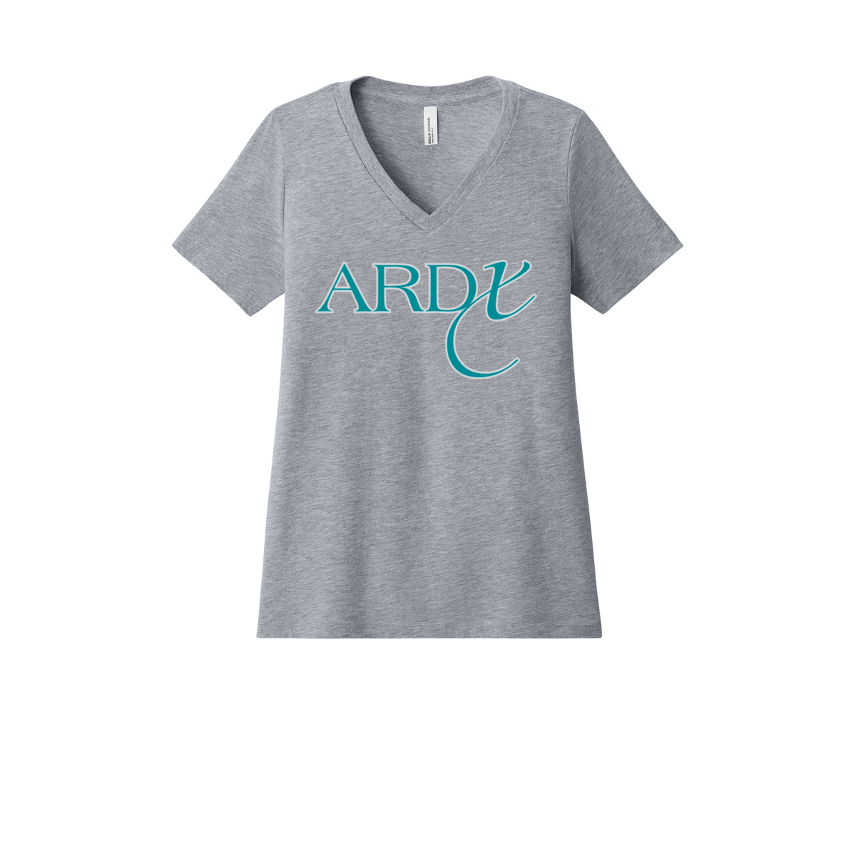 ardx-womens-relaxed-v-neck-tee-dtf-front-6405CVC-athleticheather-flat-front