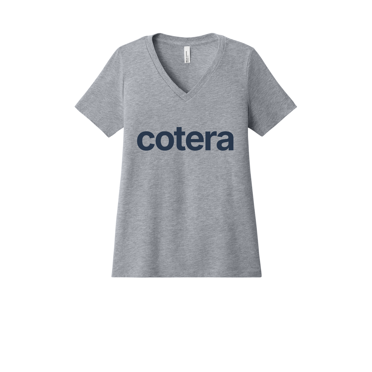 cotera-womens-relaxed-v-neck-tee-dtf-front-6405CVC-athleticheather-flat-front
