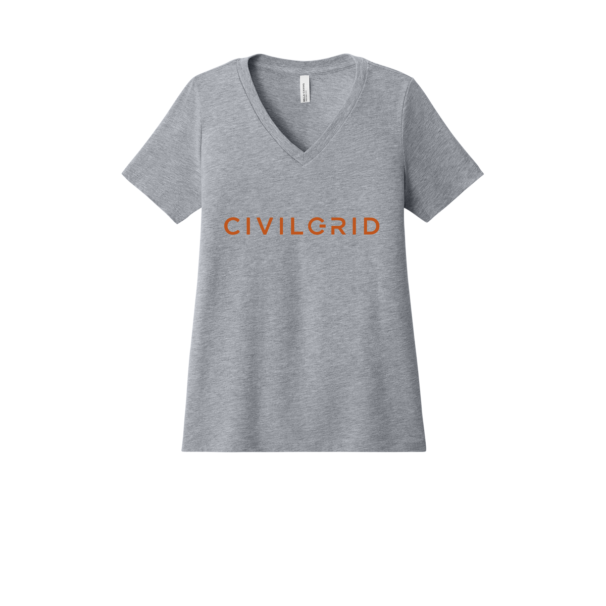 civilgrid-womens-relaxed-v-neck-tee-dtf-front-6405CVC-athleticheather-flat-front