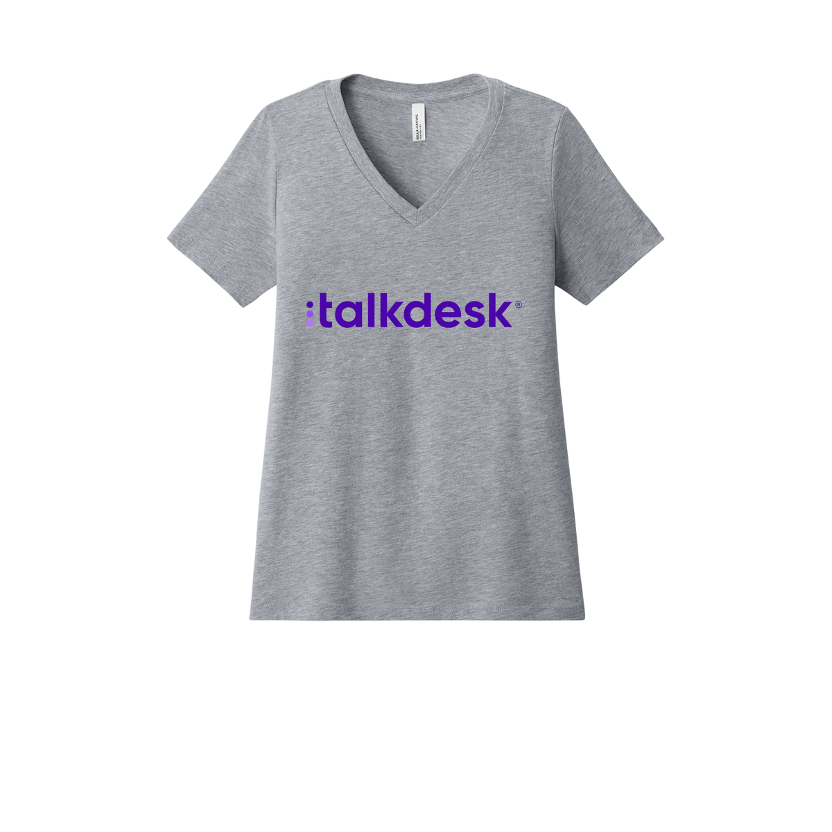 talkdesk-womens-relaxed-v-neck-tee-dtf-front-6405CVC-athleticheather-flat-front