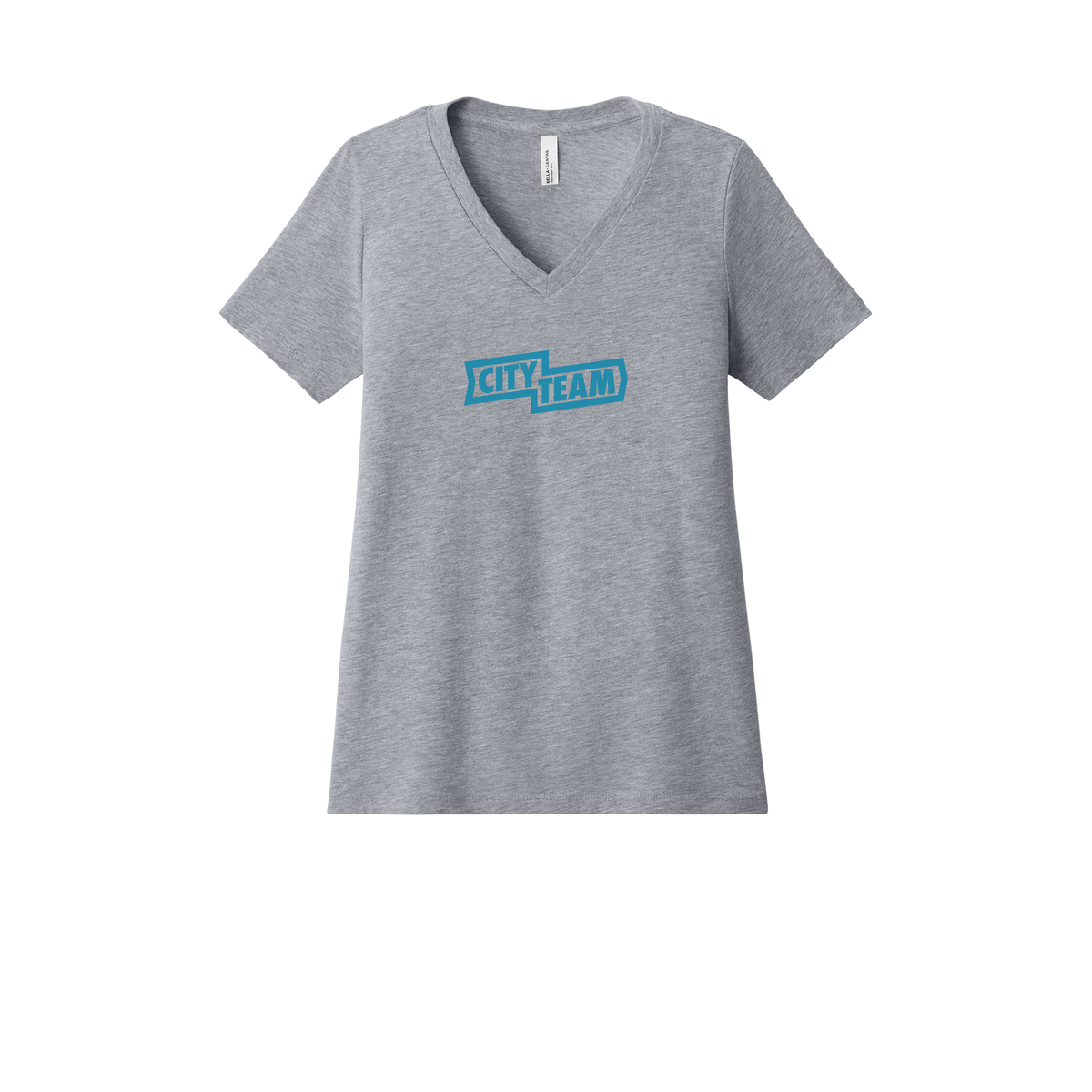 cityteam-womens-relaxed-v-neck-tee-dtf-front-6405CVC-athleticheather-flat-front