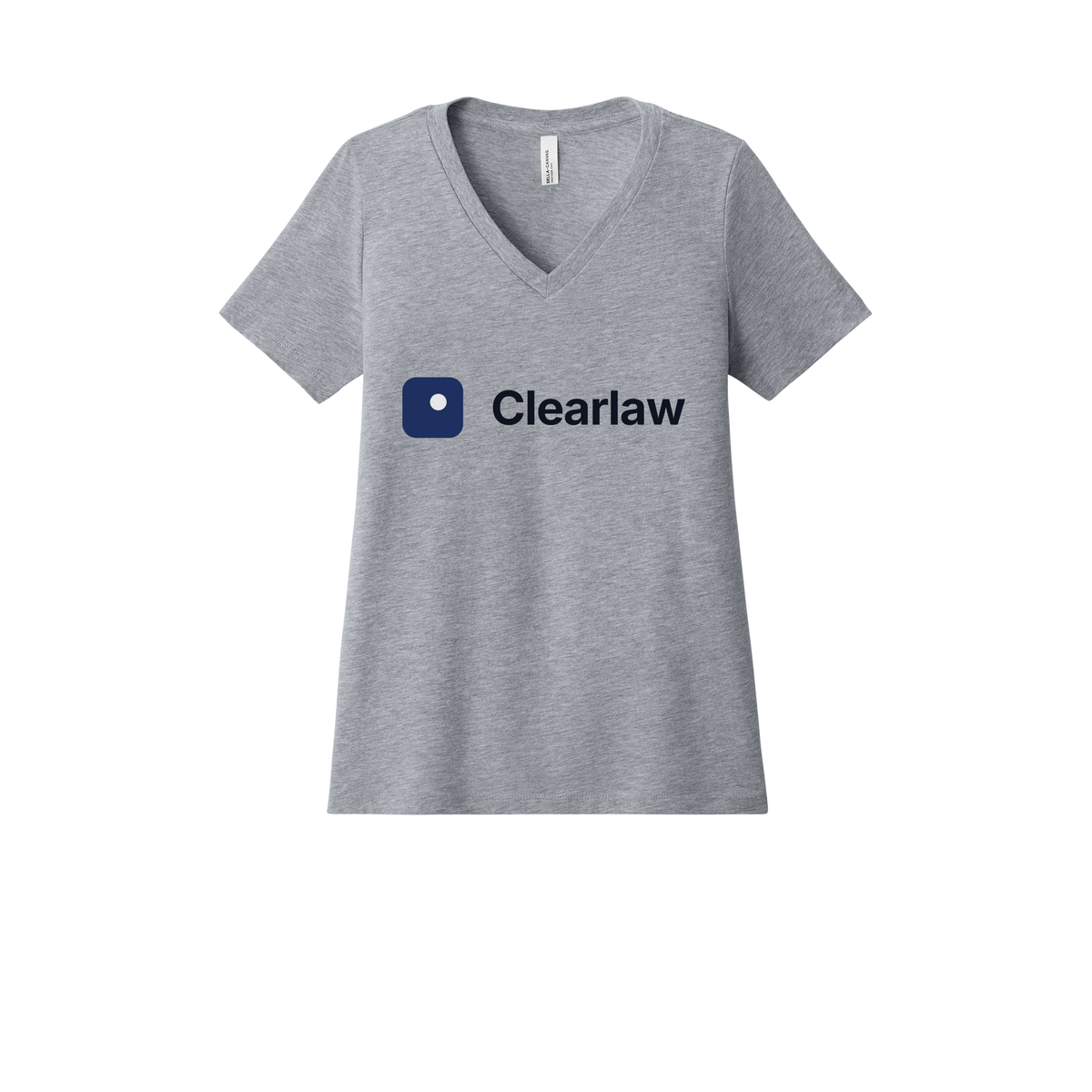 clearlaw-womens-relaxed-v-neck-tee-dtf-front-6405CVC-athleticheather-flat-front