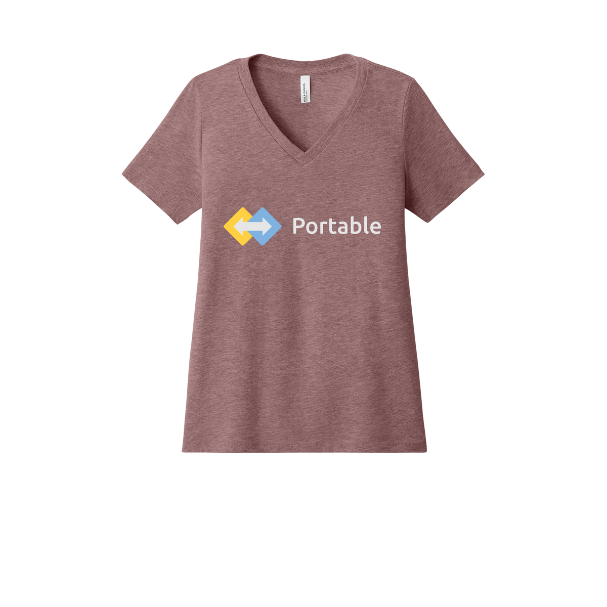 portable-womens-relaxed-v-neck-tee-dtf-front-6405CVC-heathermauve-flat-front