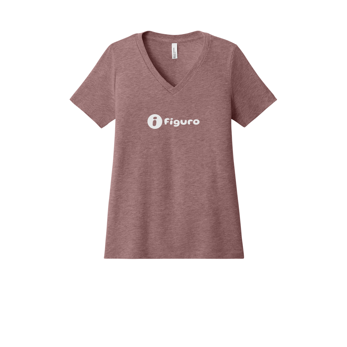 getfiguro-womens-relaxed-v-neck-tee-dtf-front-6405CVC-heathermauve-flat-front