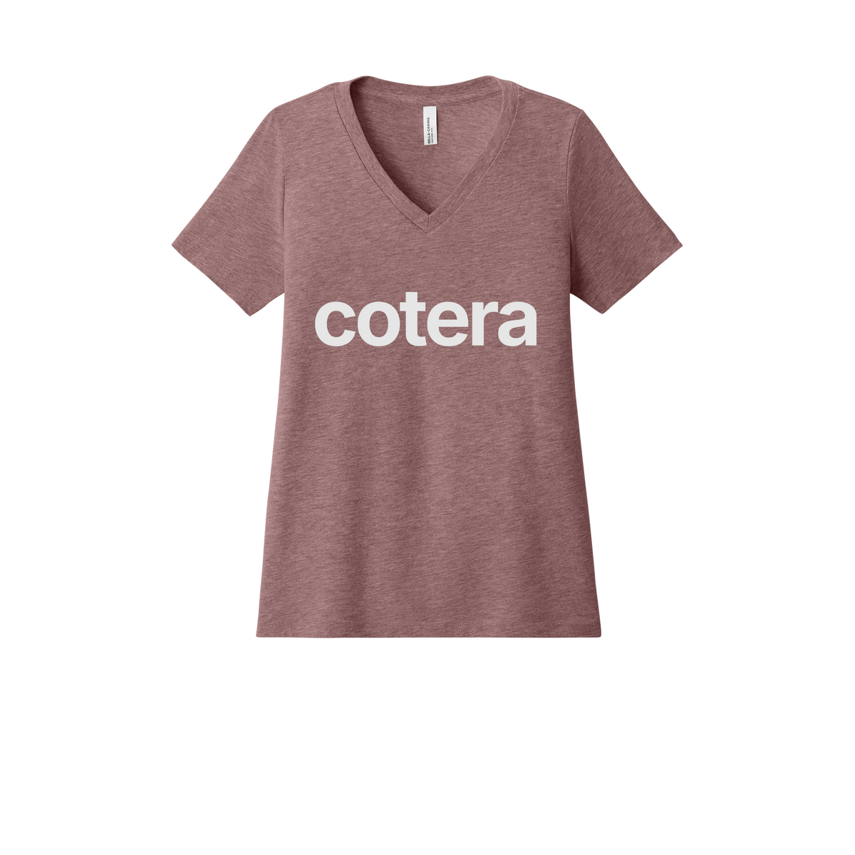 cotera-womens-relaxed-v-neck-tee-dtf-front-6405CVC-heathermauve-flat-front
